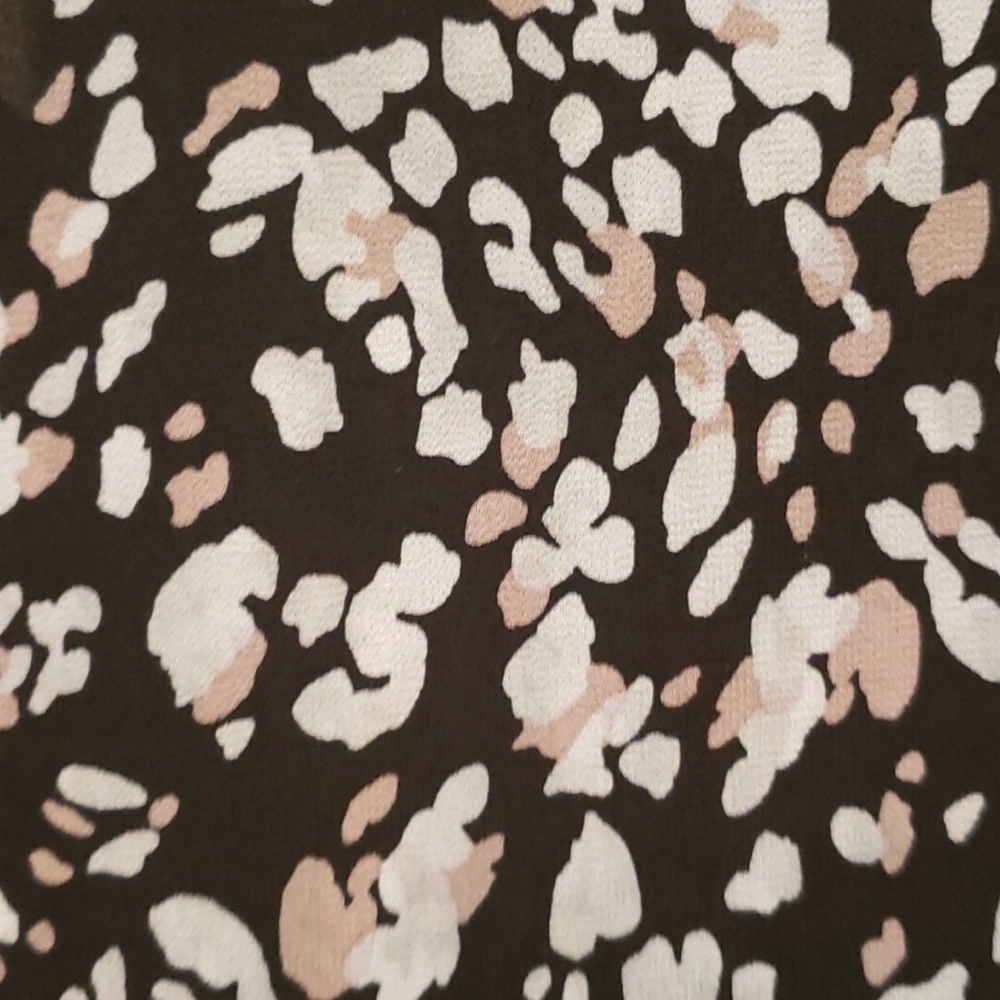 Anthropologie Melloday Black White Pink Print Tiered Ruffle Mini Dress… - Picture 4 of 4
